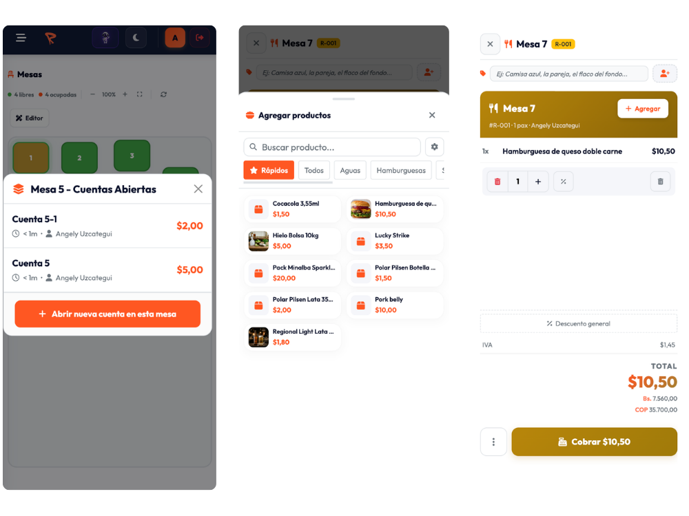 RondApp Toma de Pedidos Móvil